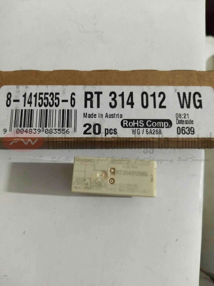 RT314012FWG Power Relay 16A 12VDC 8 Pins x 10pcs