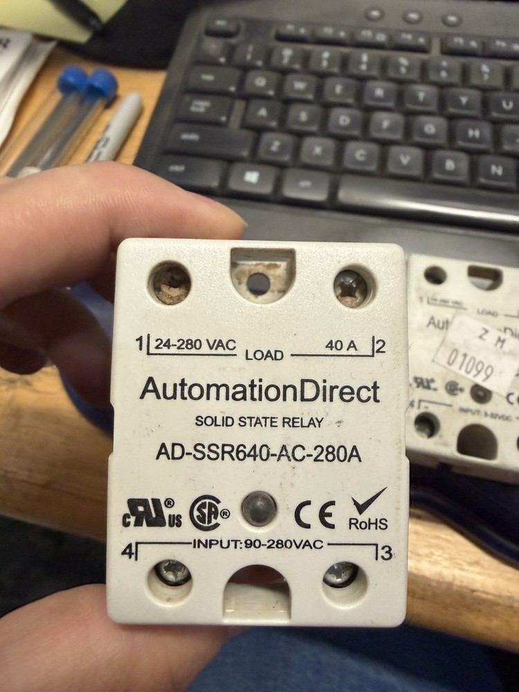 AD-SSR640-AC-280A panel-mount solid-state relay used have 2 on hand no box