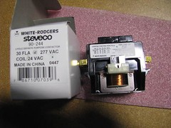 WHITE ROGERS / EMERSON RELAY # 90-244 NSN: 5945-01-414-3767 ( 122-901 ) DUAL MK