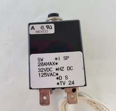 Airpax Snapak PR29-27567-1 Relay Panel Mount 2 Pole 4-Pin 20 Amp 125VAC 32VDC
