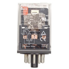 OMRON MKS2PAC24 General Purpose Relay, 24VAC, 10A, 8Pins 5EMF4