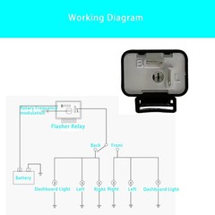 12V 2PCS Adjustable 2 Pin Prong Flasher Replacement Compatible with LED Electron