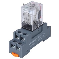 Electromagnetic Power Relay 8 Pin 10A 12 DC Relay Coil with Socket Base LED