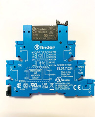 38.51.7.024.0050 Finder Relay, SPDT, 6A, 24VDC Sens., Din Rail, 34.51.7.024.0010