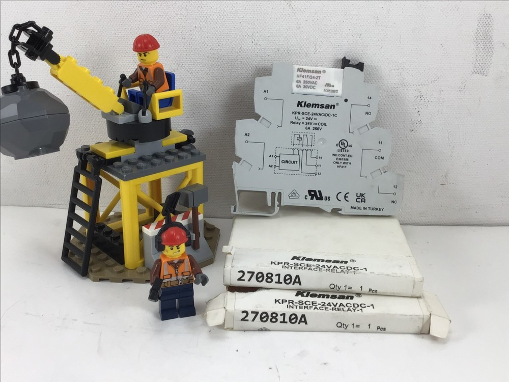 270810A – KLEMSAN – 2 PART LOT!! – KPR-SCE-24VACDC-1 – INTERFACE RELAY – *NEW!!*