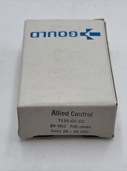 Gould Allied Control T-154-CC-CC Relay, 24VDC, 700 OHMS Cont 2A-29 VDC