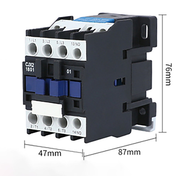 1x AC Contactor 18A 3 Phase 3-Pole 1NC 110V 50/60Hz Coil CJX2-1801