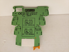 PHOENIX CONTACT PLC-BSC-230UC/21 TERMINAL BLOCK W/2961134 RELAY (LOT OF 2) NNB