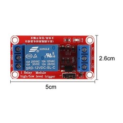 2pcs 5V One Channel Relay Module Switch with OPTO Isolation