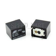 2 PCS SRA-24VDC-CL DC 24V Coil 20A PCB General Purpose Power Relay 5 Pins SPDT