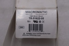 Macromatic TR-51622-05 Single Function Time Delay Relay – STOCK K771CC