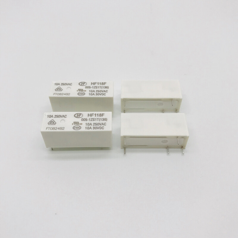 5PCS Hongfa JQX118F HF118F-005-1ZS1T Power Relay 5 Pins 5VDC 10A 250VAC