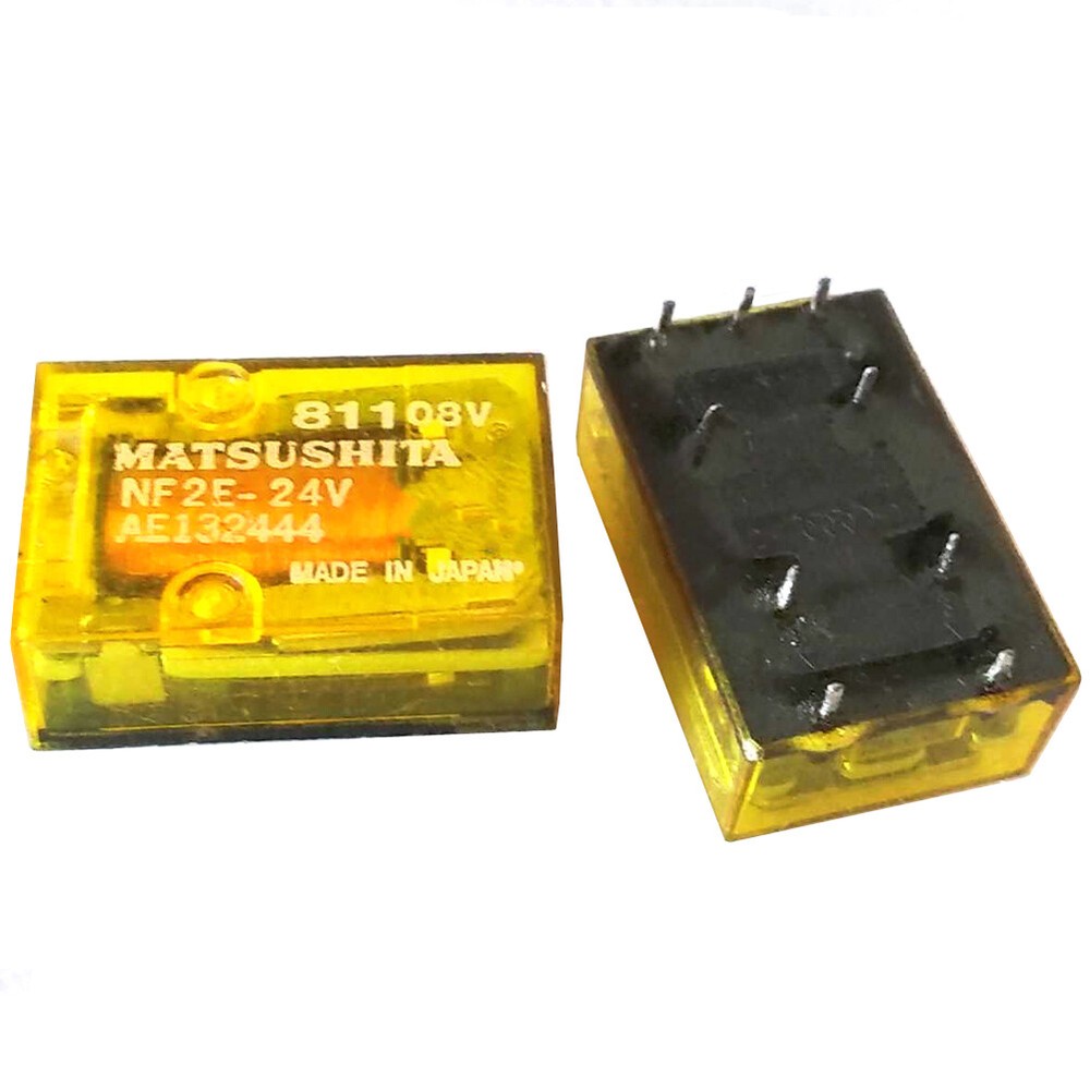 2Pcs MATSUSHITA NF2E-24V AE132444 24VDC Power Relay 9Pins