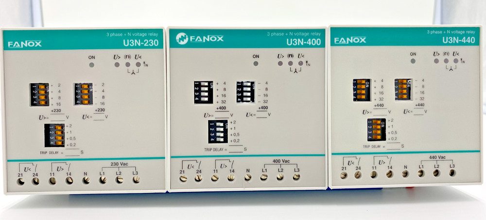 Fanox U3-S / U3-N – Three-Phase Voltage Control Relays