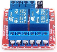 Automated 2-Pack 24V Relay Module with Isolated Optocoupler Trigger Design