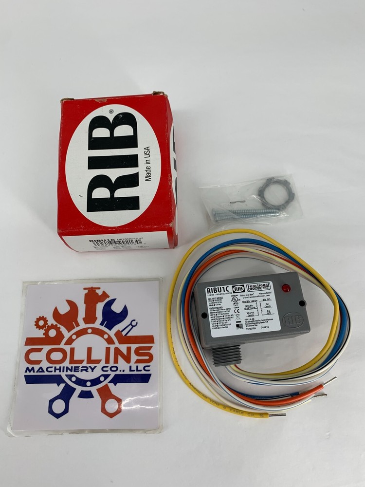 Functional Devices RIBU1C Enclosed Pilot Relay 10A SPDT 10-30VAC-DC 120VAC Coil