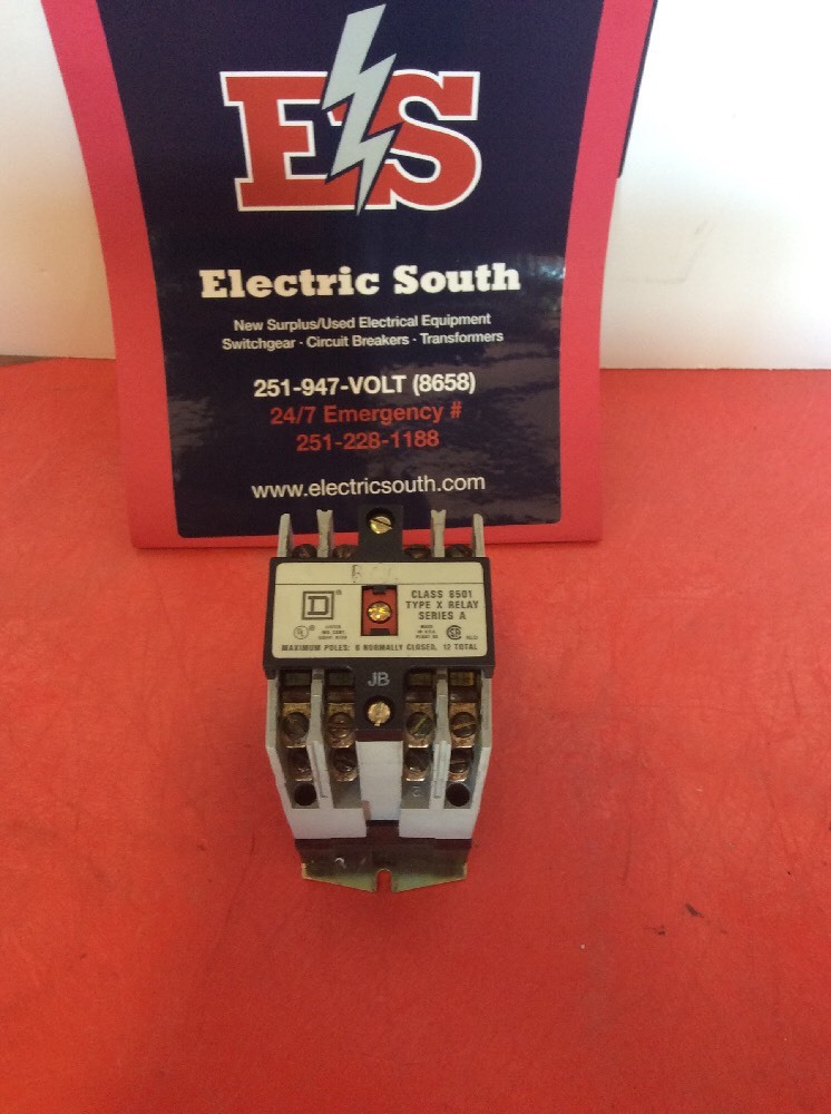 Square D Class 8501 Type X Relay Ser A X040 Form HB Series A