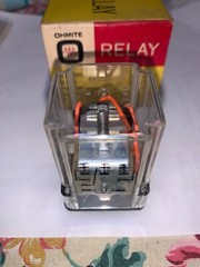 New- Ohmite GPRTSX-72T, 3PDT enclosed Relay 24 vdc, 5A 115vac contacts.