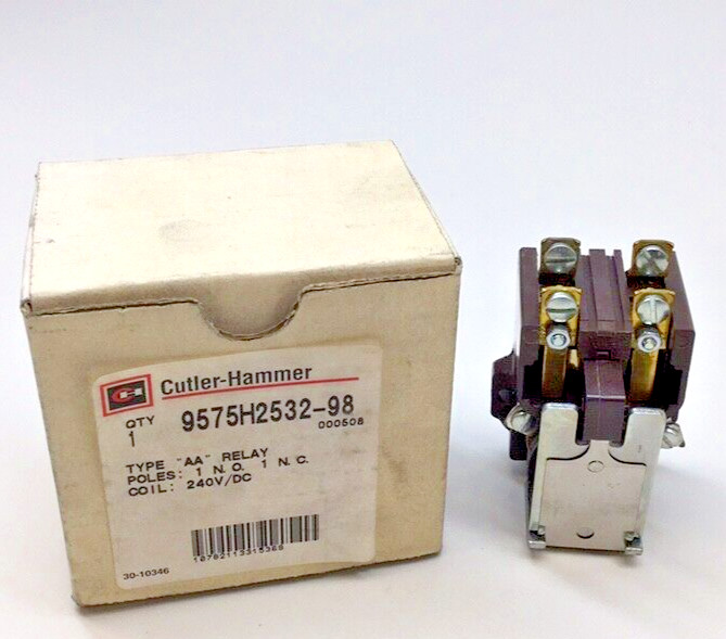 Cutler Hammer 9575H2532-98 Relay Type AA 1 Pole 240V/DC