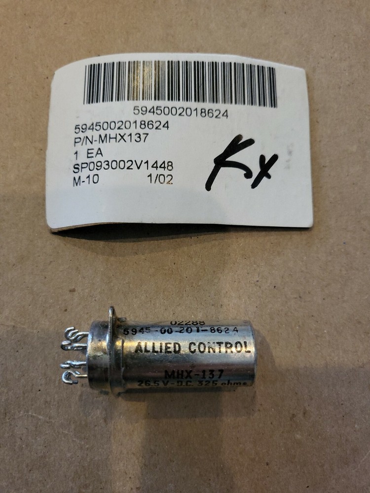 Allied Controls Electromagnetic Relay MHX137, NSN 5945002018624, NOS,