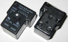 2 X Potter and Brumfield Plastic Case T9A Relay – 240 VAC 30A – 24 V DC Coil