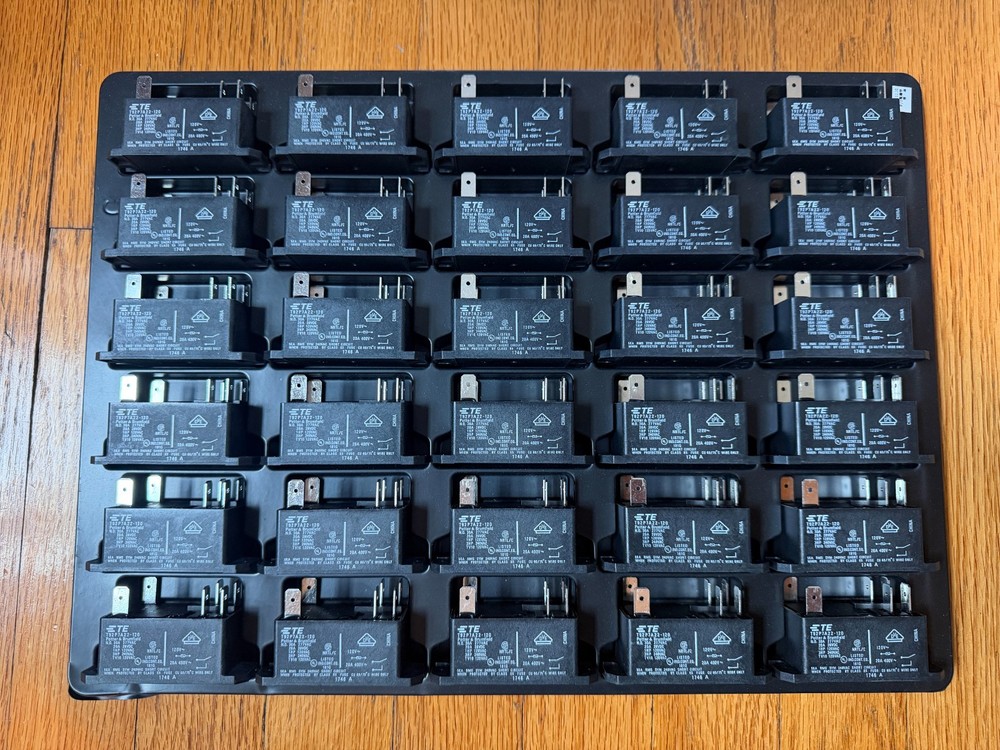 Case of 120 TE/Tyco Power Relay T92P7A22-120 30A DPST 120v New 6 pin
