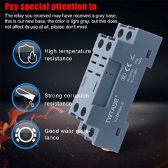 AC 24V Electromagnetic Power Relay 8 Pole DPDT 2NO 2NC Relay LEDInd…