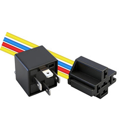 Car Relay Pack 12V 40A SPST 4Pin Automotive Switches and Starters with Wiring