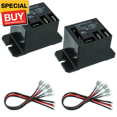 NT90-DC12V-10X Power Relay DC 12V Coil 120 VAC 30A 40A SPDT(1NO 1NC) with Flange