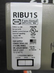 FUNCTIONAL DEVICES RIBU1S ENCLOSED RELAY 10 AMP/RES 277 VAC 480 VA 1/3 HP