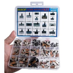 17Values 150Pcs Mini Micro Slide Switch Assortment Kit 2Pin 3Pin 4Pin DIP Tog…