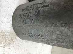 Morris Coupling 3C-OD Compression Pipe Coupling 3.62 x 3.00 120199R (TBI)
