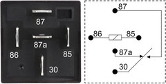 2 Pack JD1914 Car Relay, 12V 40A, 5 Pin SPDT, Automotive Switches and Starters,