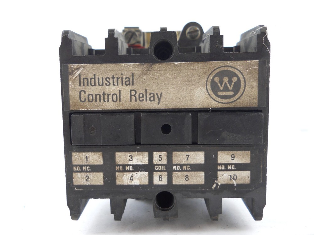 Westinghouse AR/ARB4A Industrial Control Relay: 10A 600V 4P Coil 110/120V ~ New