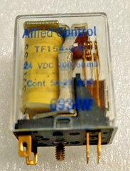 ALLIED CONTROL RELAY TF154-C-C-24VDC 700 OHM 2P2T 5A-29VDC NOS with SOCKET