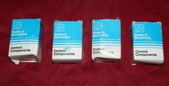 4 NOS – Potter & Brumfield R10‑E2X2‑V185 DPDT 12 VDC Relay Socket‑Mount