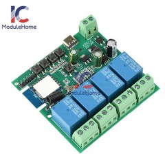 DC/AC7~32V 433MHz 4Channel Tuya Wireless RF Relay Remote Control Switch Receiver