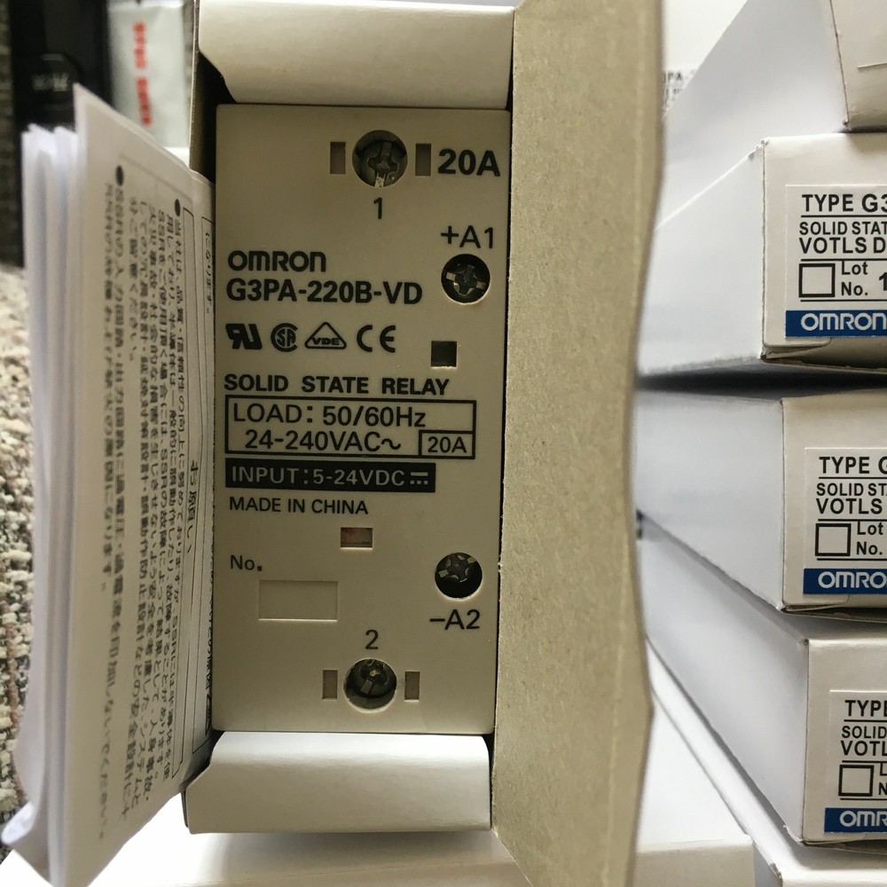 New G3PA-220B-VD DC5-24V Solid State Relay 20A 50/60Hz x 1pc