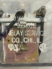 RELAY SERVICE CO. 999KUE 120VAC GENERAL PURPOSE RELAY DPDT 15A PLUG-IN