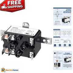Compact 24V Fan Relay with Wiring Diagram – Perfect for HVAC and Blower Systems