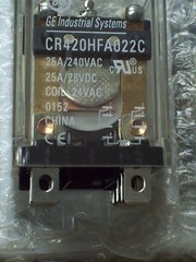 LOT OF 3 CR420HFA022C 25 Amp 28 VDC GE RELAY