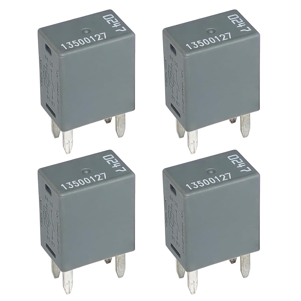 4Pcs 13500127 35A 12VDC 4Pins GM Automotive Relay Suitable for Buick Chevrolet