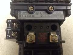 Allen Bradley 500-AOD930 Size 0 Contactor Starter 115-120 VAC Coil A0D93 (TSC)