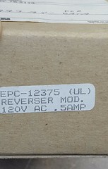 ARTISAN CONTROLS CORP Model EPC-12375 (UL) REVERSER MOD. 120V AC.