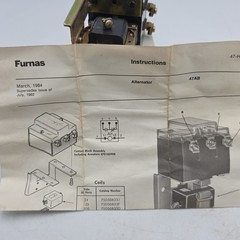 Hubbell Furnas 47AB10AF Alternator Series- NEMA A600, Coil 110-120V Contactor