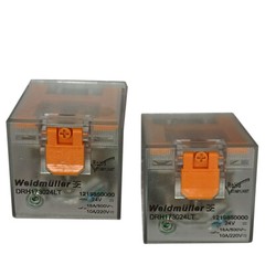 2Pcs WEIDMLLER DRH173024LT 1219850000 24VDC Power Relay 16A 500V 4Pins