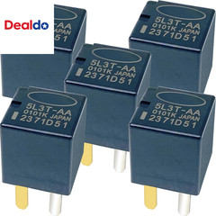 5-Pack 5L3T-AA 12VDC 20A 4-Pin SPST Automotive Relay – Compatible with Ford F-15