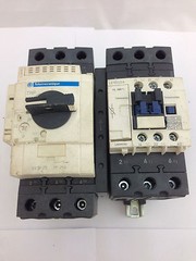 TELEMECANIQUE GV3P25 3 Phase Contactor 240VAC + LC1D40A overload + GVAD01010 Aux