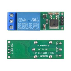 DC 6-24V Single Channel Self-locking Relay Module Pulse Trigger Module