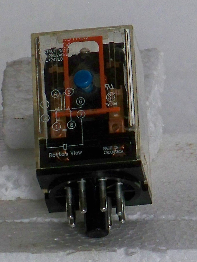 AAE-D204-M A.A.Electric DPDT 8-pin 24 VDC coil relay